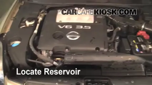 2004 Nissan Maxima SE 3.5L V6 Líquido limpiaparabrisas Agregar líquido